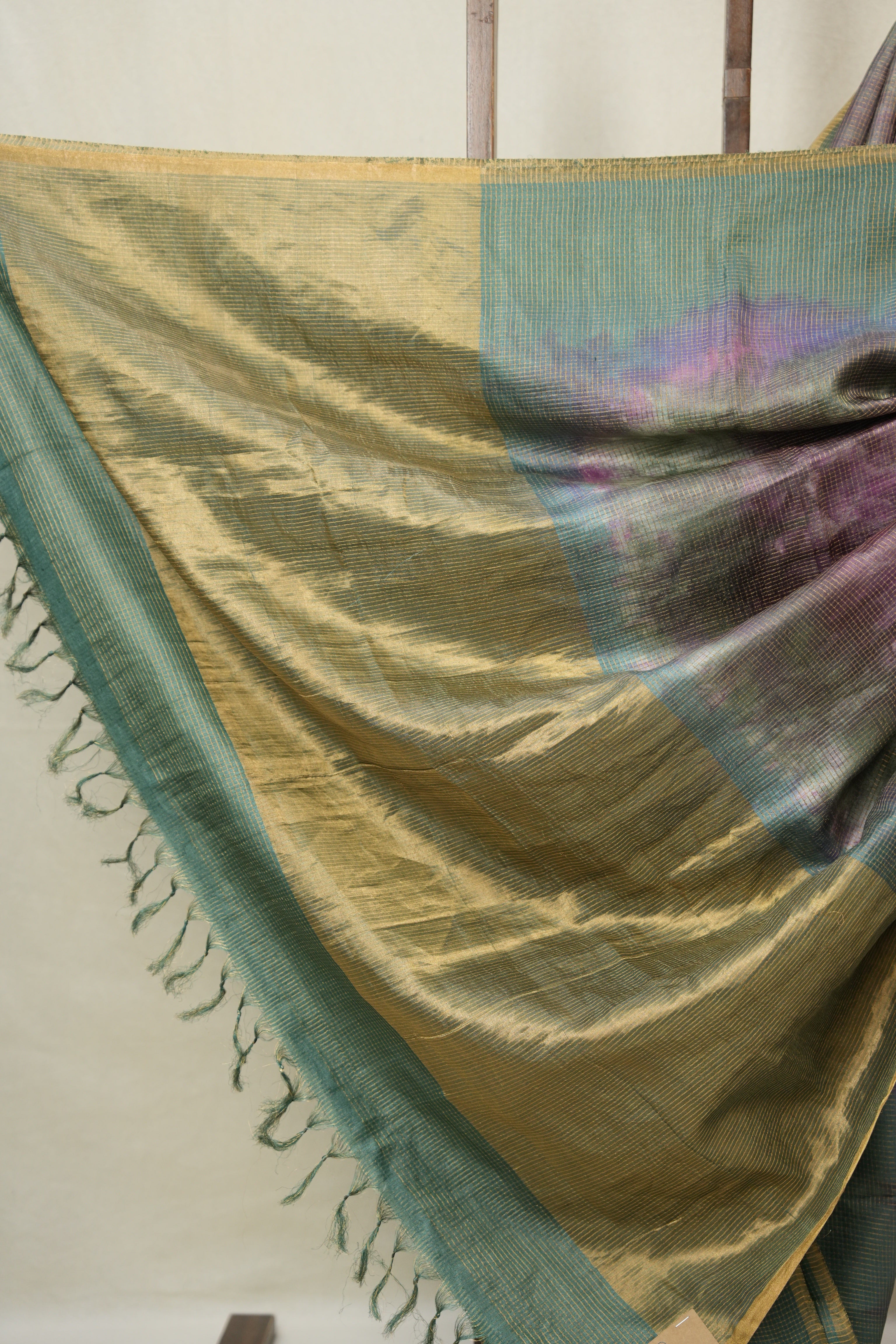 Green Multicolor Tussar Silk Saree - SRGMTSS1756
