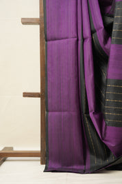Purple Black Soft Silk Saree - SRPBSSS366