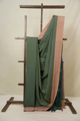 Green Cotton Ilkal Saree - SRGCIS979