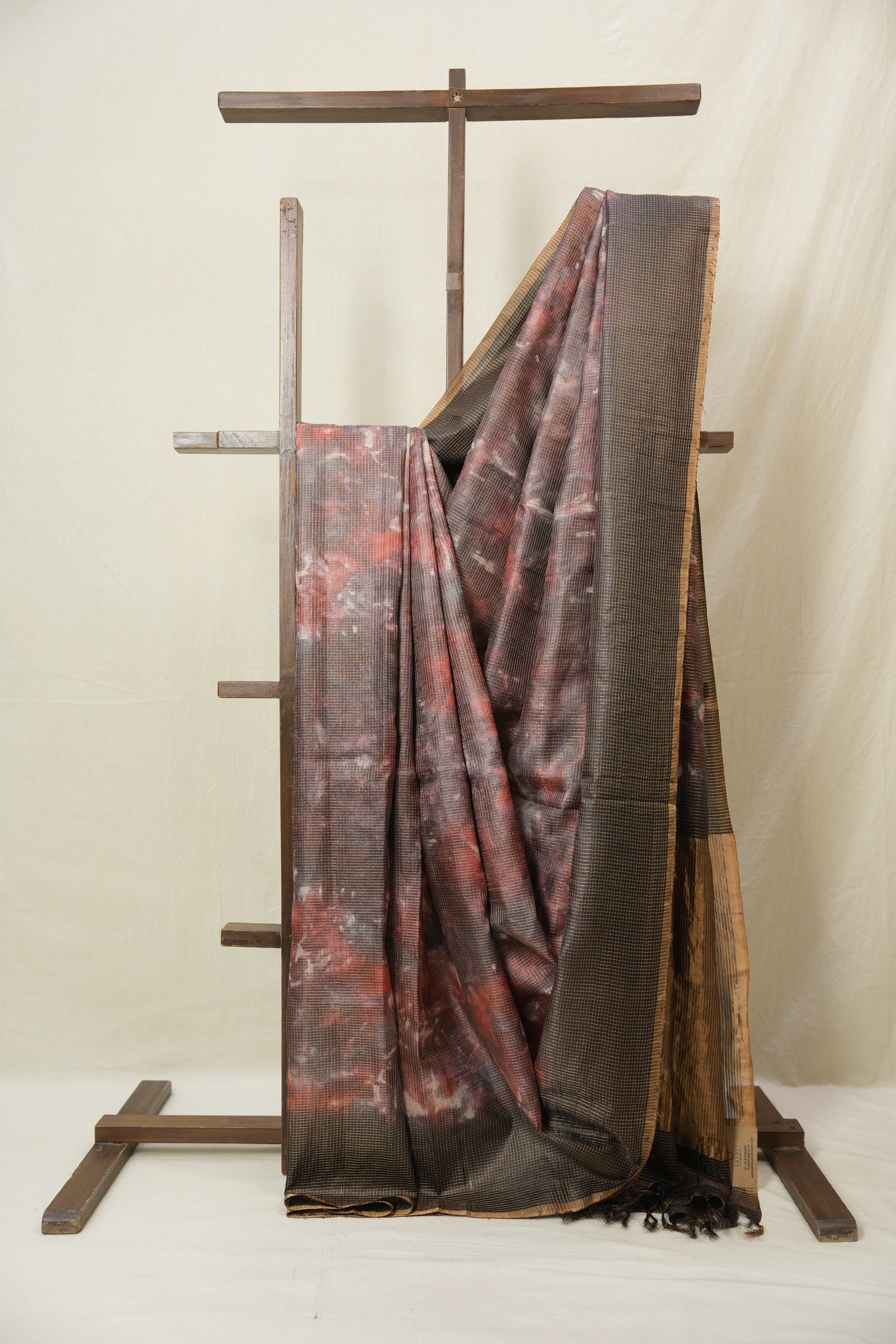 Multicolor Tussar Silk Saree - SRMTSS1755