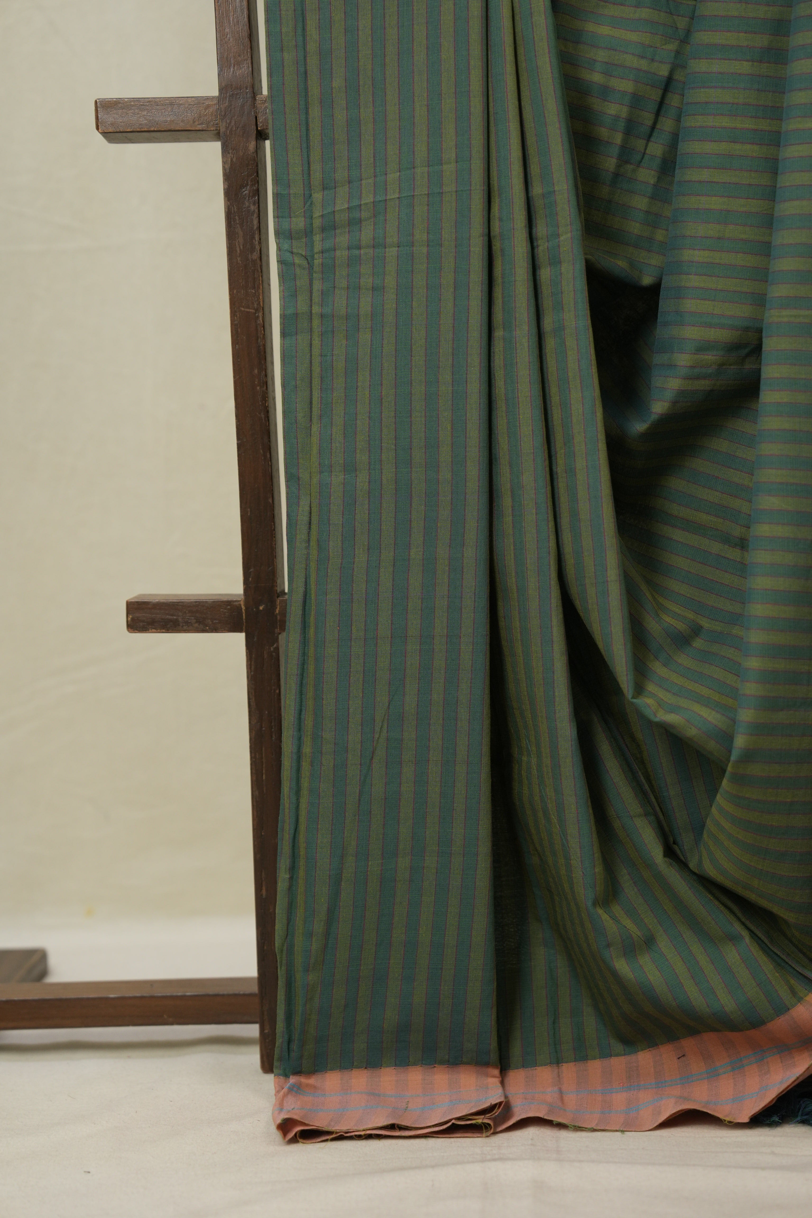Green Cotton Ilkal Saree - SRGCIS979