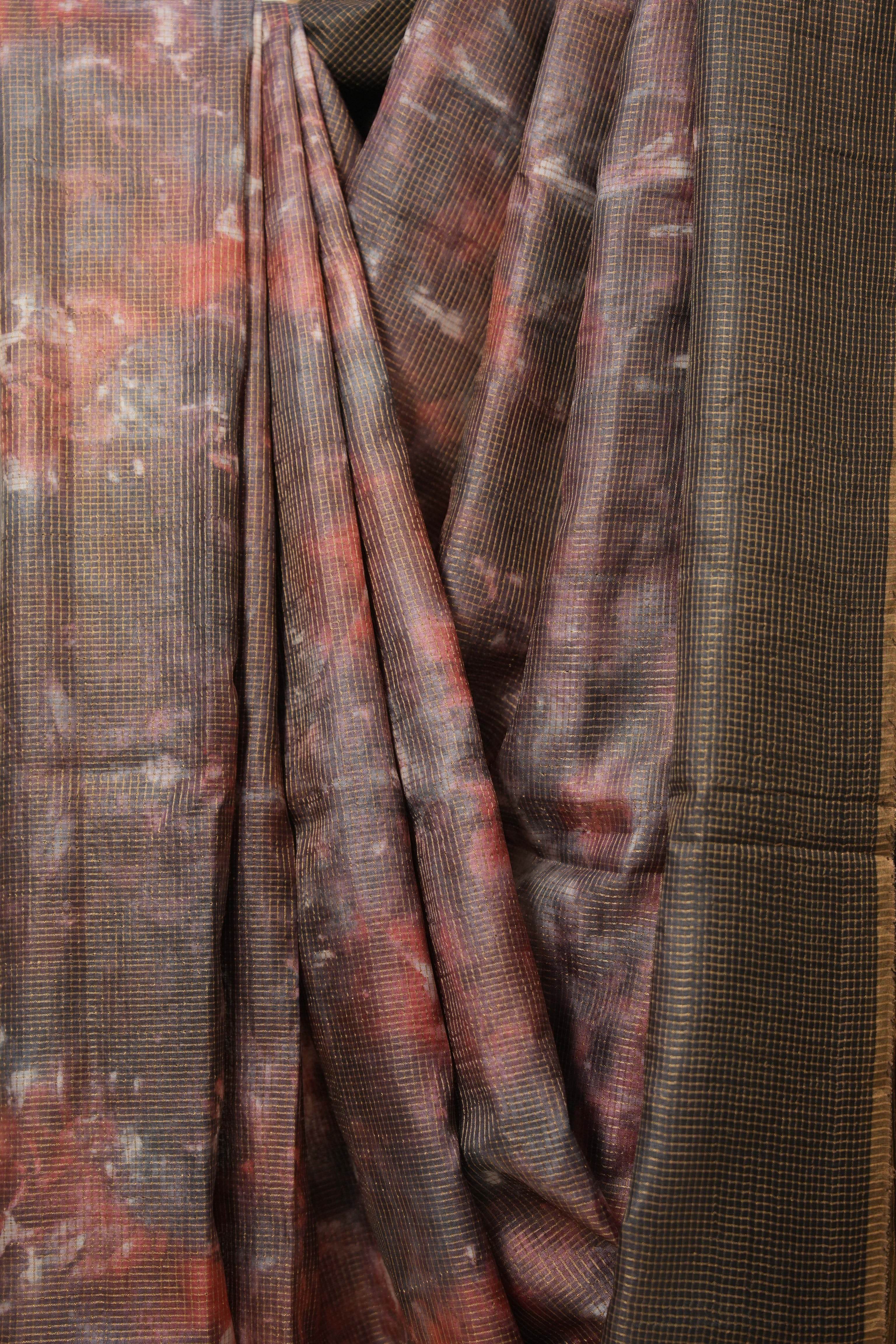 Multicolor Tussar Silk Saree - SRMTSS1755