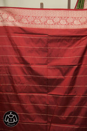 Olive Green Banarasi Silk Saree - SROGBSS989