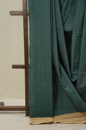 Teal Green Cotton Ilkal Saree - SRTGCIS980