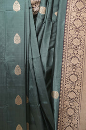 Teal Banarasi Silk Saree - SRTBSS982
