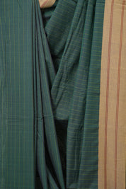 Teal Green Cotton Ilkal Saree - SRTGCIS980