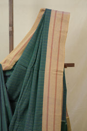 Teal Green Cotton Ilkal Saree - SRTGCIS980