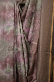 Brown Multicolor Tussar Silk Saree - SRBMTSS1758