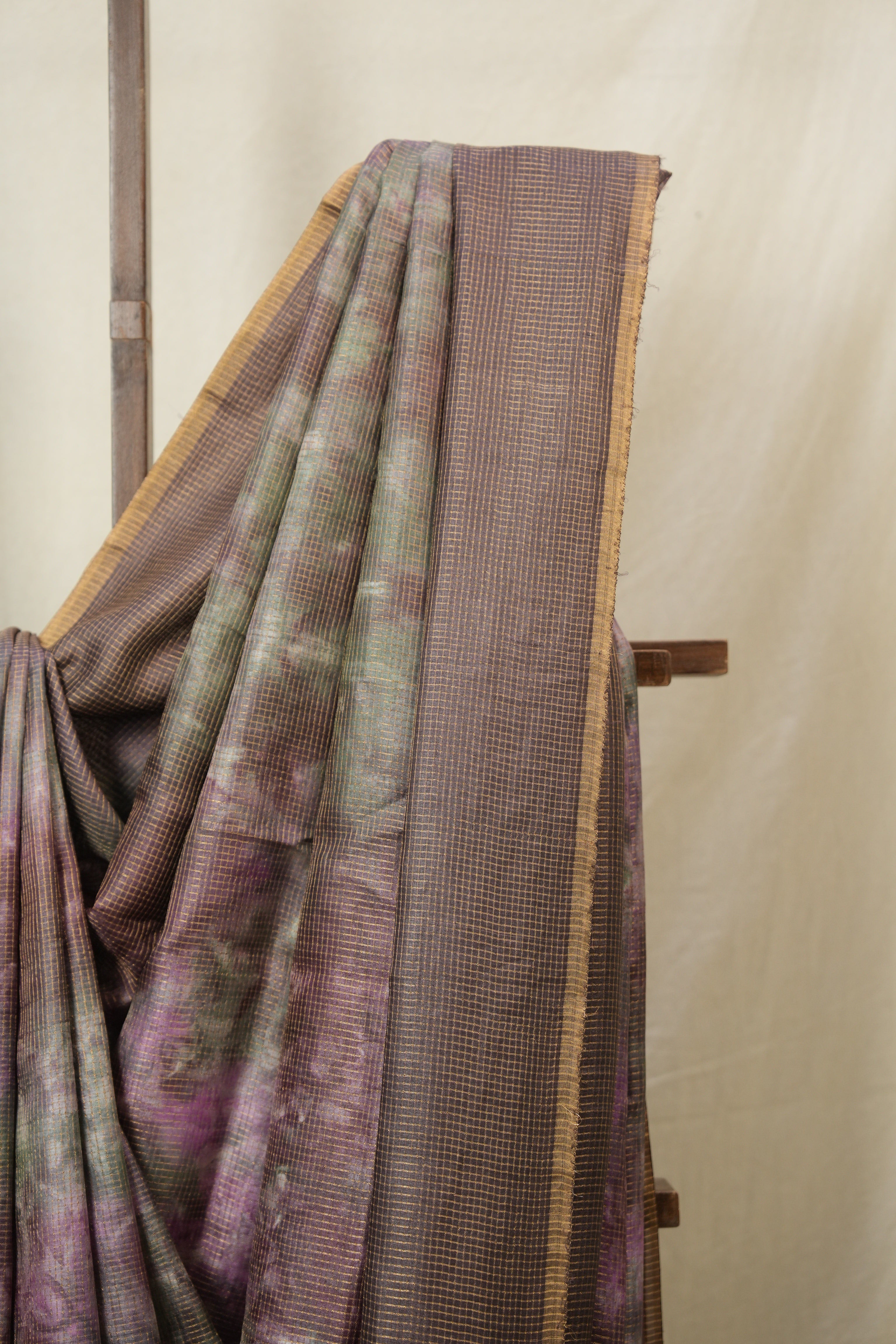 Brown Multicolor Tussar Silk Saree - SRBMTSS1758