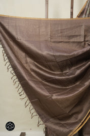 Brown Multicolor Tussar Silk Saree - SRBMTSS1758