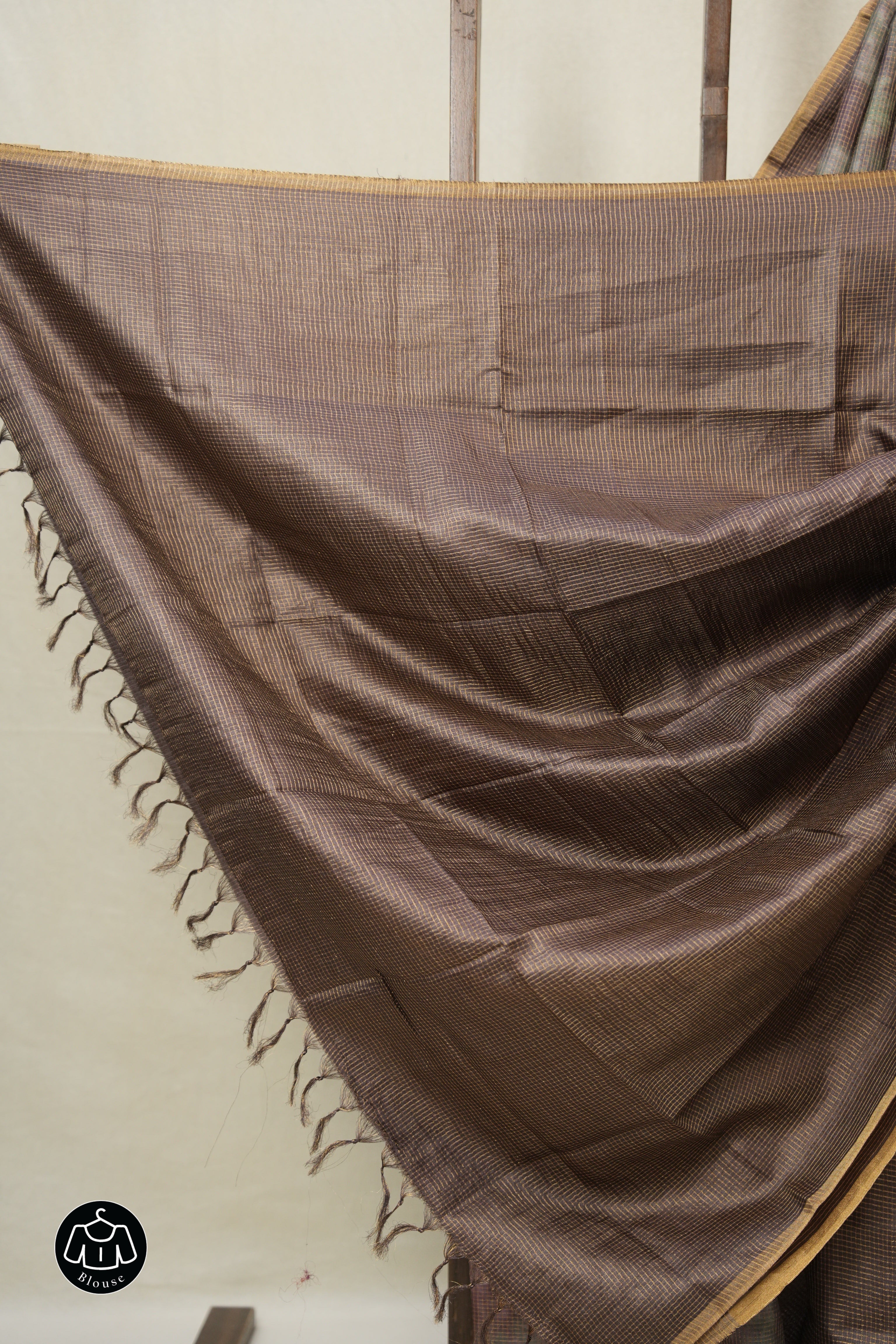 Brown Multicolor Tussar Silk Saree - SRBMTSS1758