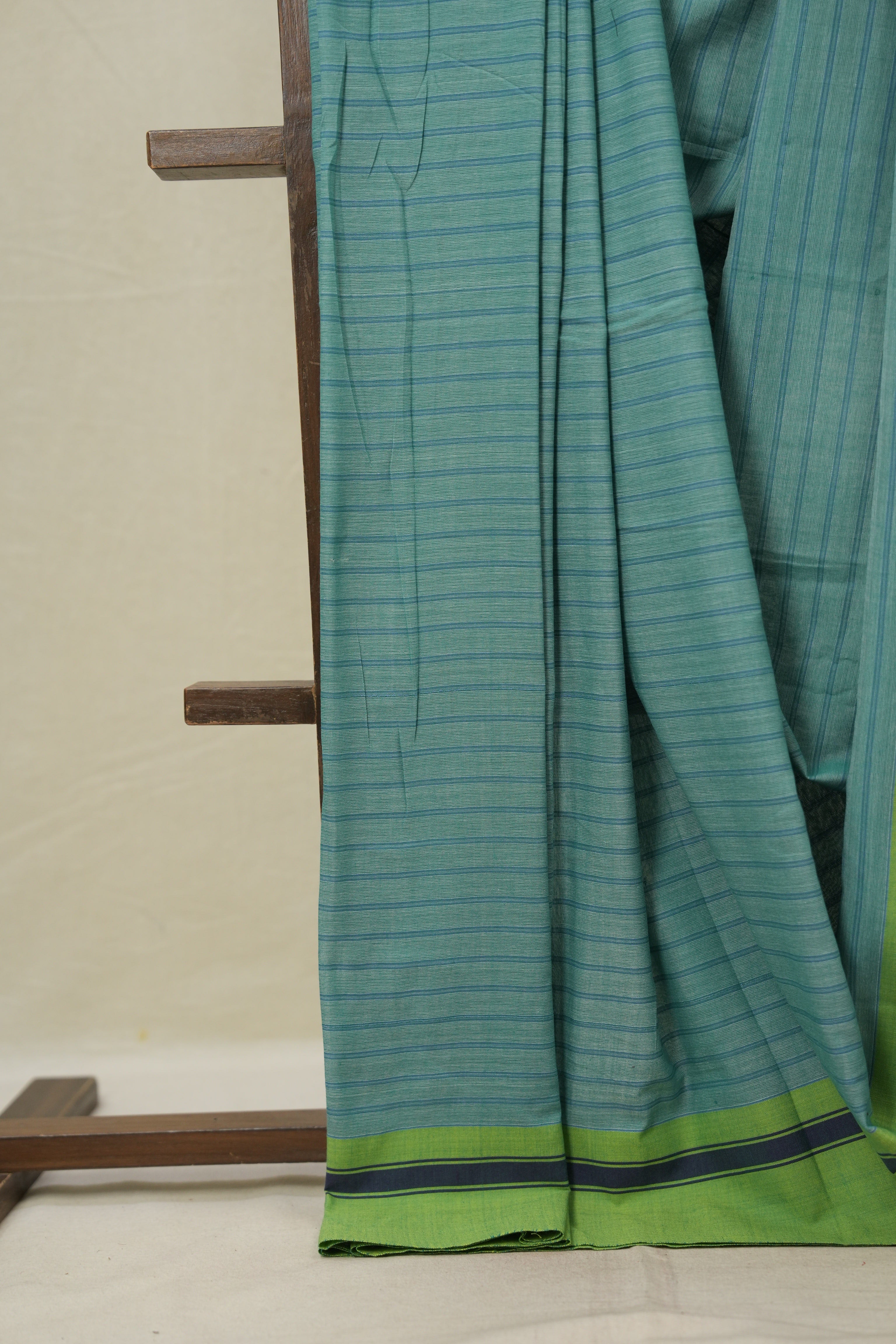 Sky Blue Cotton Ilkal Saree - SRSBCIS981