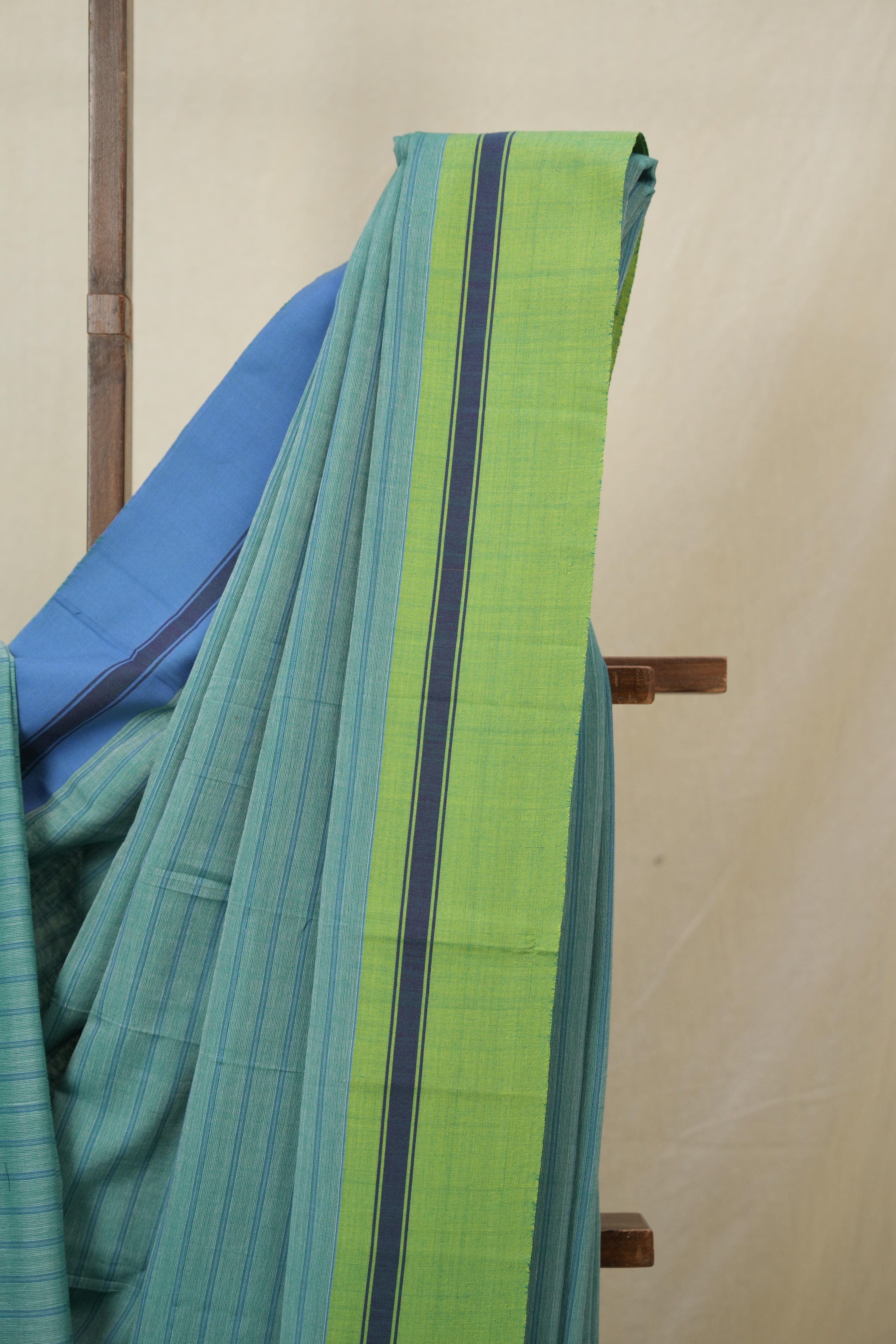 Sky Blue Cotton Ilkal Saree - SRSBCIS981