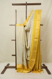 Ivory Soft Silk Saree - SRISSS431