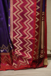 Purple Banarasi Silk Saree - SRPBSS986