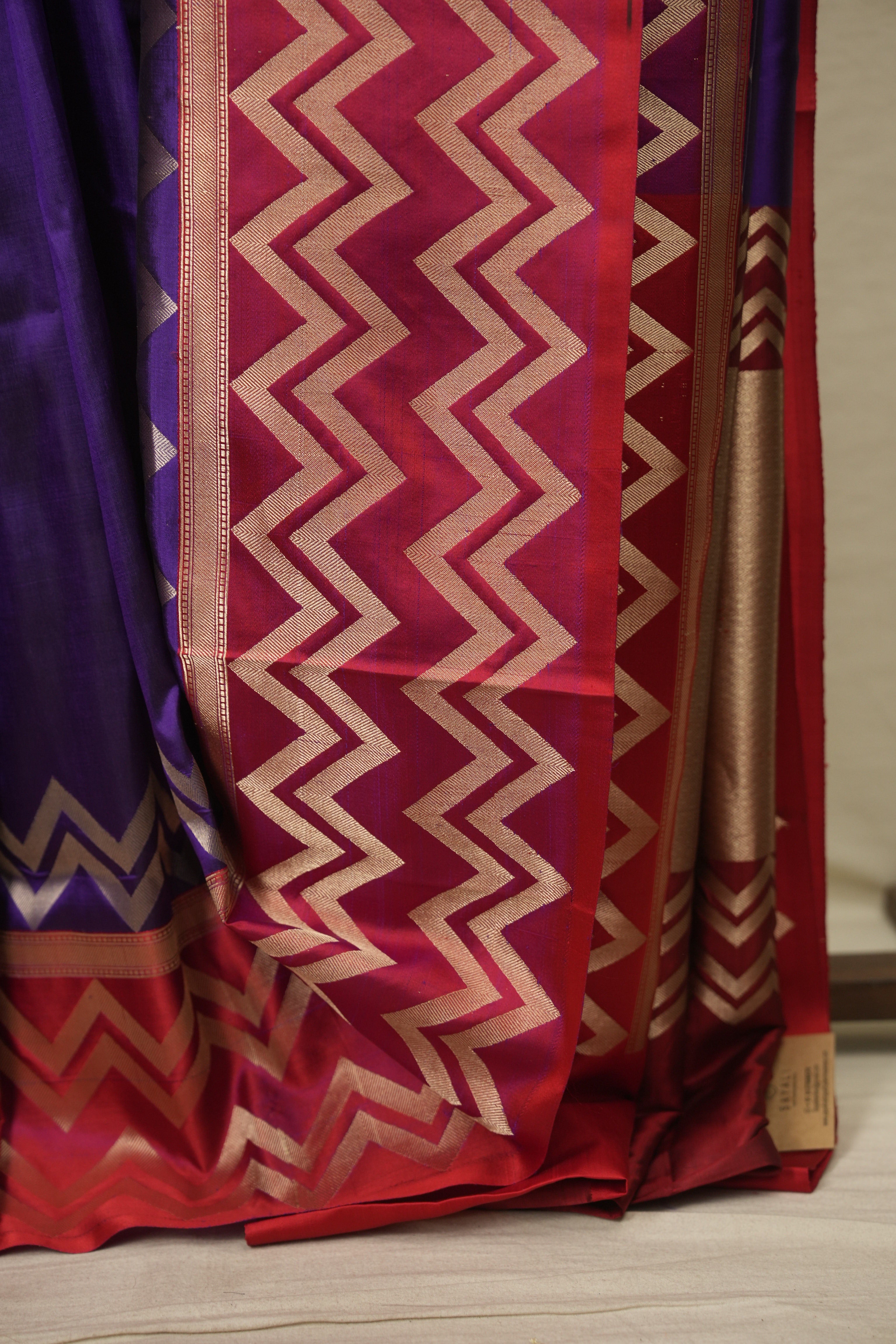 Purple Banarasi Silk Saree - SRPBSS986
