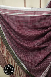 Maroon Cotton Ilkal Saree - SRMCIS1023