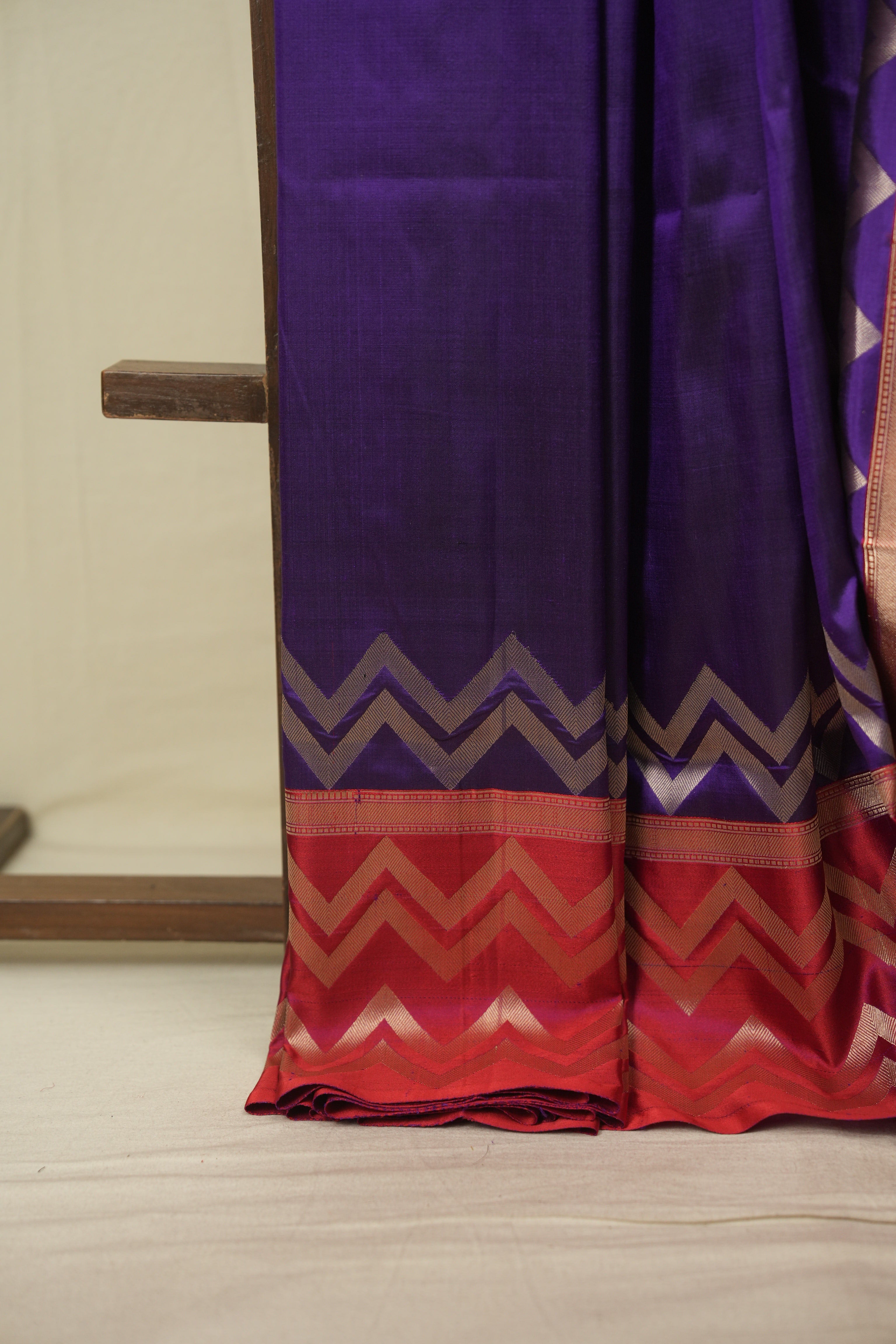 Purple Banarasi Silk Saree - SRPBSS986
