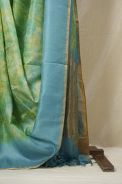 Blue Multicolor Tussar Silk Saree - SRBMTSS1762