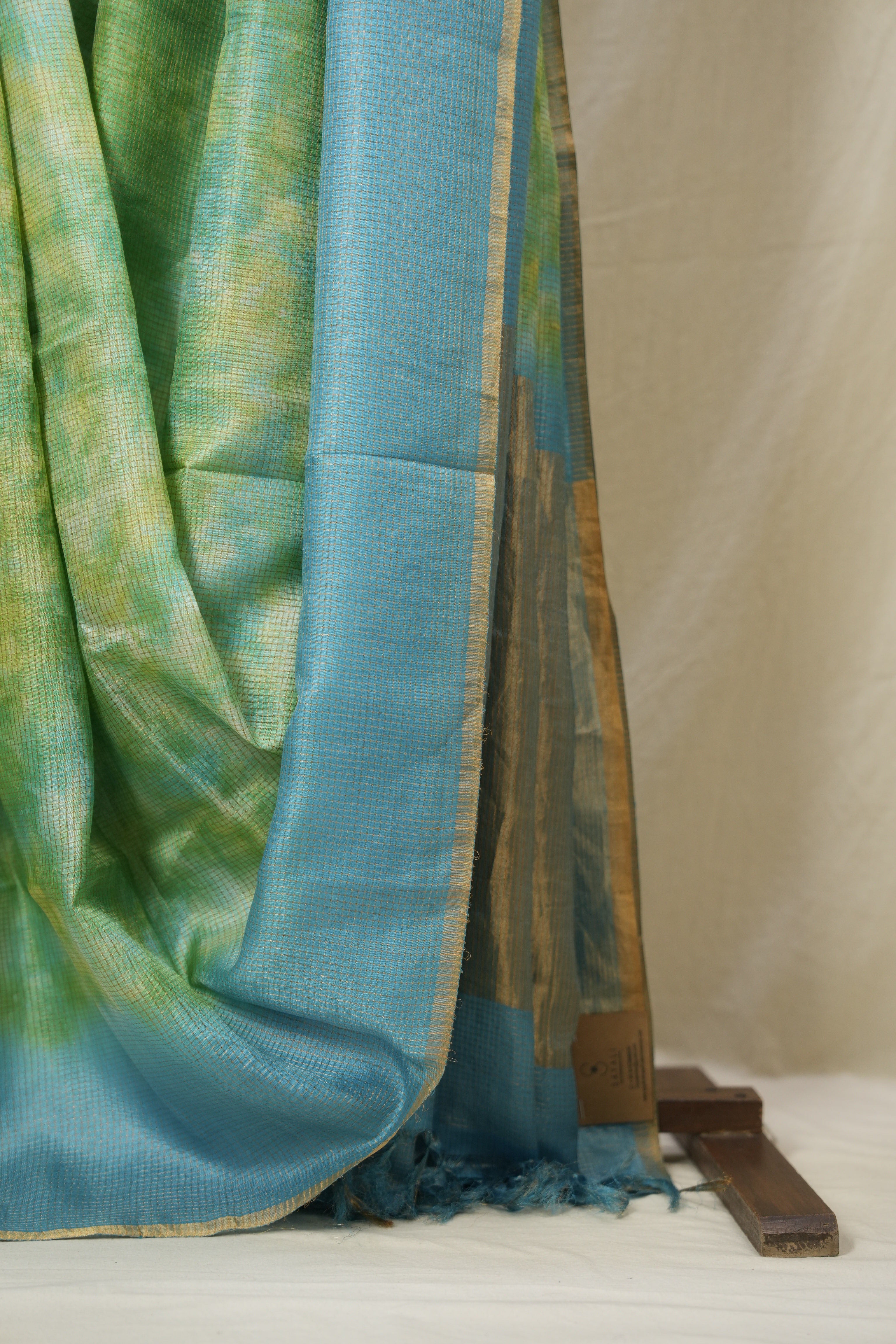 Blue Multicolor Tussar Silk Saree - SRBMTSS1762
