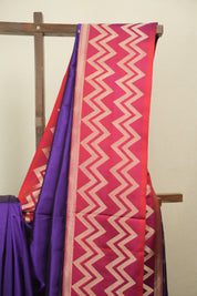 Purple Banarasi Silk Saree - SRPBSS986
