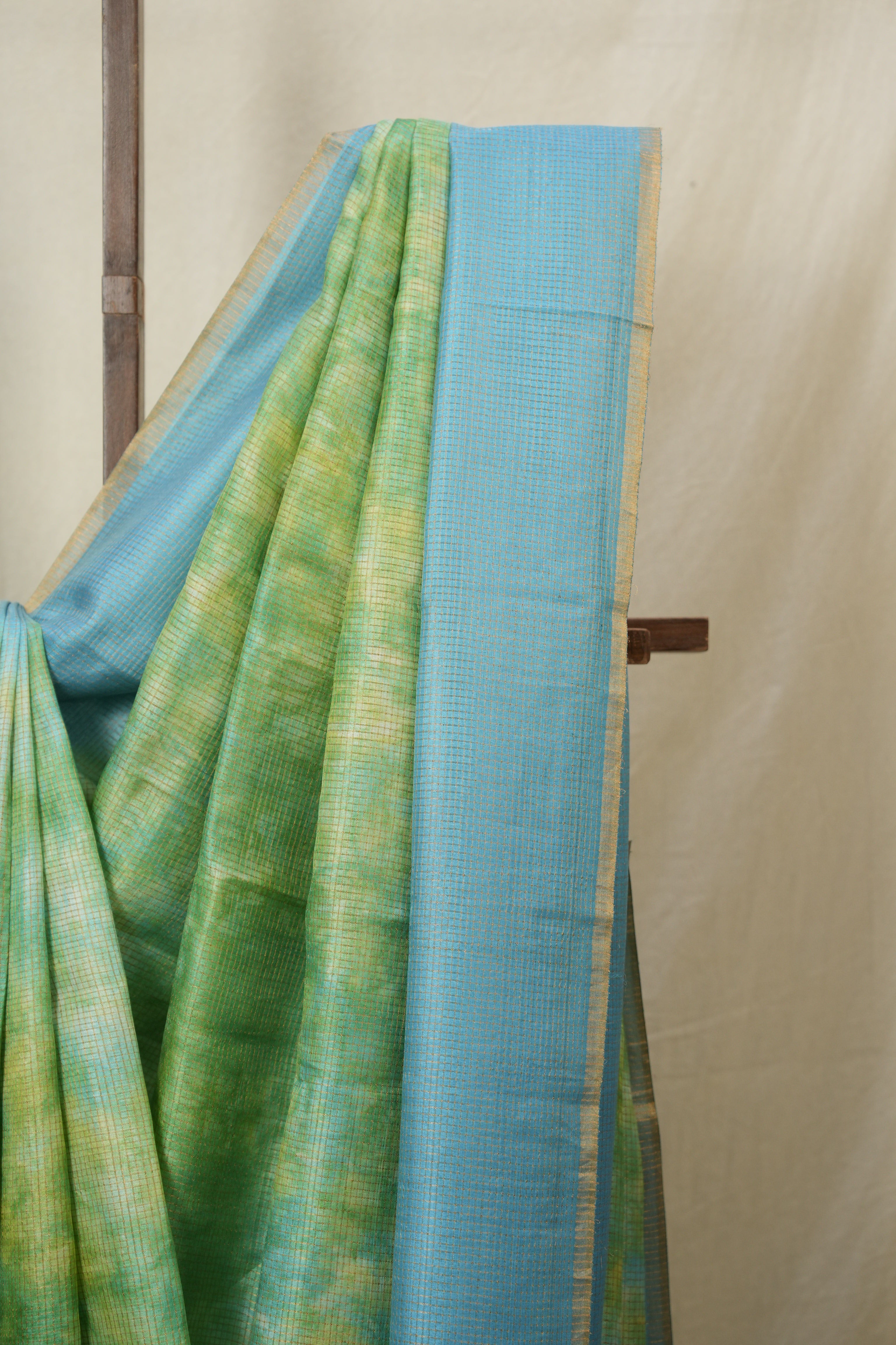 Blue Multicolor Tussar Silk Saree - SRBMTSS1762