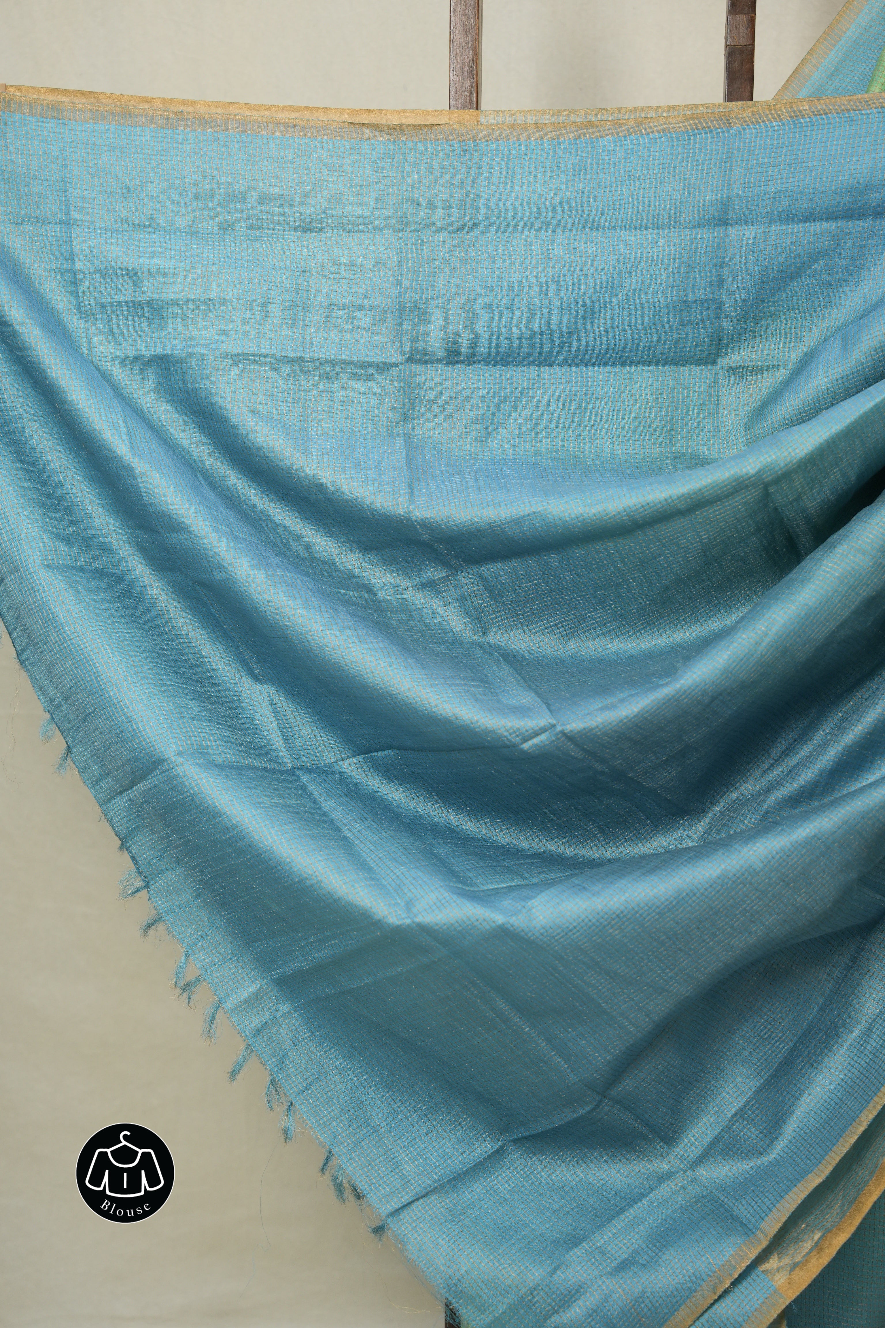 Blue Multicolor Tussar Silk Saree - SRBMTSS1762