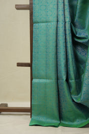Two Tone Turquoise Soft Silk Saree - SRTTTSSS430