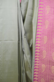 Grey Banarasi Silk Saree - SRGBSS988