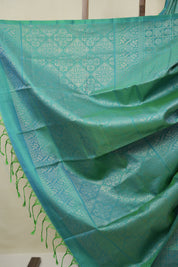 Two Tone Turquoise Soft Silk Saree - SRTTTSSS430