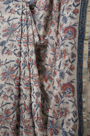 Off White HBP Cotton Silk Saree With Chanderi Border - SROWCSS1432