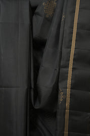 Black Soft Silk Saree - SRBSSS429
