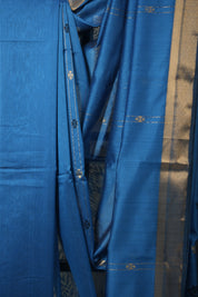 Teal Blue Maheshwari Saree - SRTBMS944