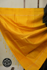 Black Soft Silk Saree - SRBSSS429