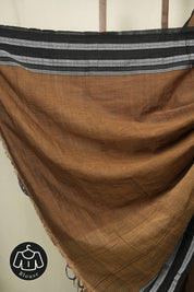 Brown Cotton Ilkal Saree - SRBCIS1005