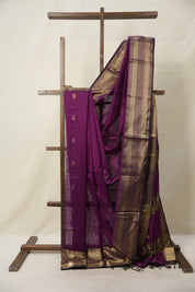 Magenta Maheshwari Saree - SRMMS943