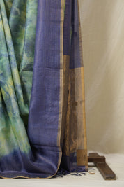 Blue Multicolor Tussar Silk Saree - SRBMTSS1760