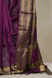 Magenta Maheshwari Saree - SRMMS943