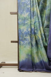 Blue Multicolor Tussar Silk Saree - SRBMTSS1760