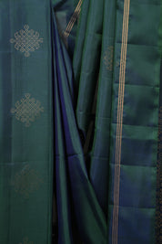 Peacock Green Soft Silk Saree - SRPGSSS428