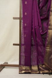 Magenta Maheshwari Saree - SRMMS943