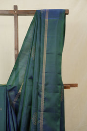 Peacock Green Soft Silk Saree - SRPGSSS428