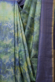 Blue Multicolor Tussar Silk Saree - SRBMTSS1760