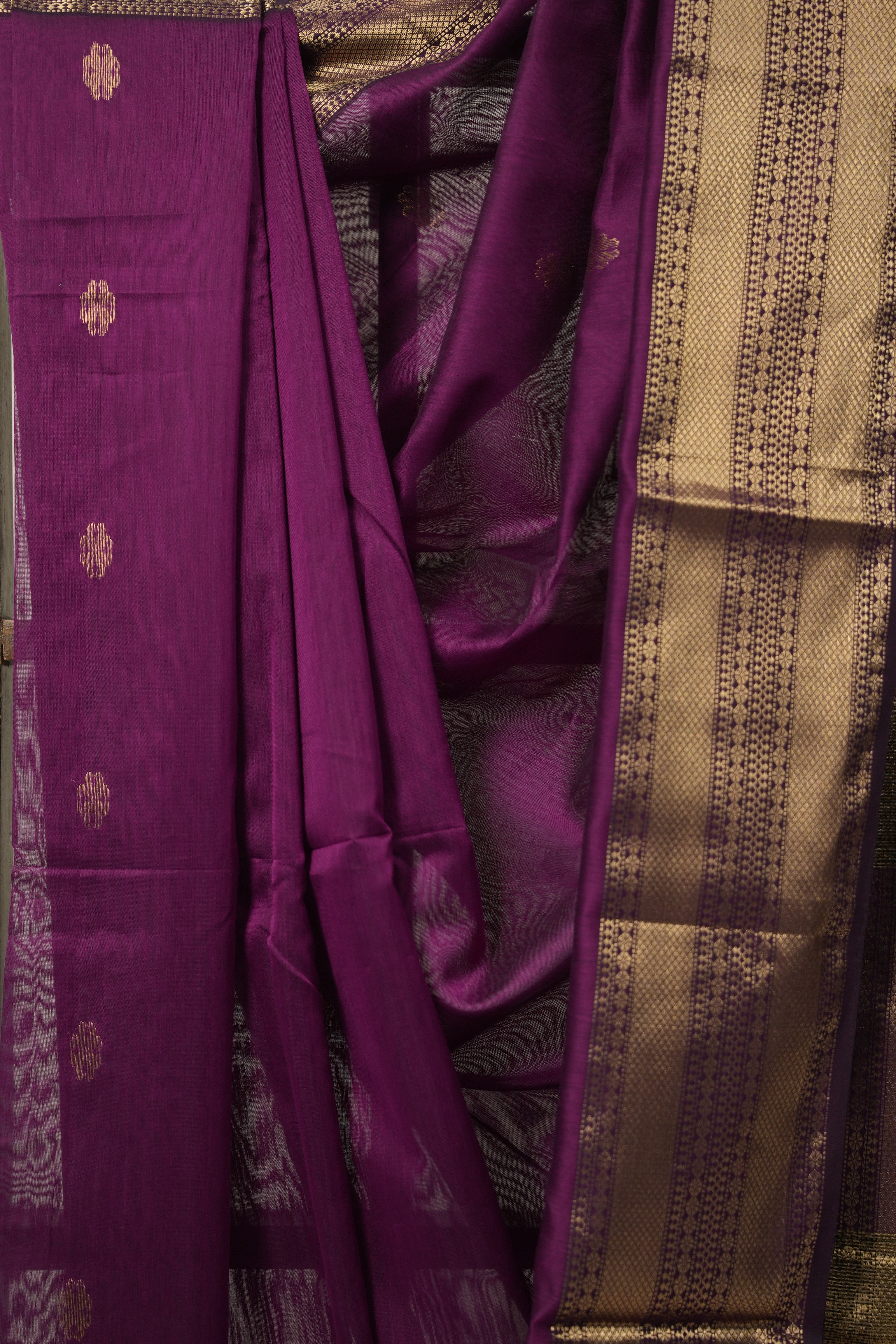 Magenta Maheshwari Saree - SRMMS943