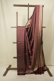 Maroon Banarasi Silk Saree - SRMBSS996