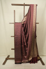 Maroon Banarasi Silk Saree - SRMBSS996