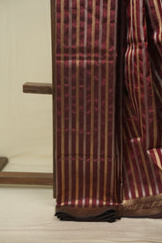 Maroon Banarasi Silk Saree - SRMBSS996