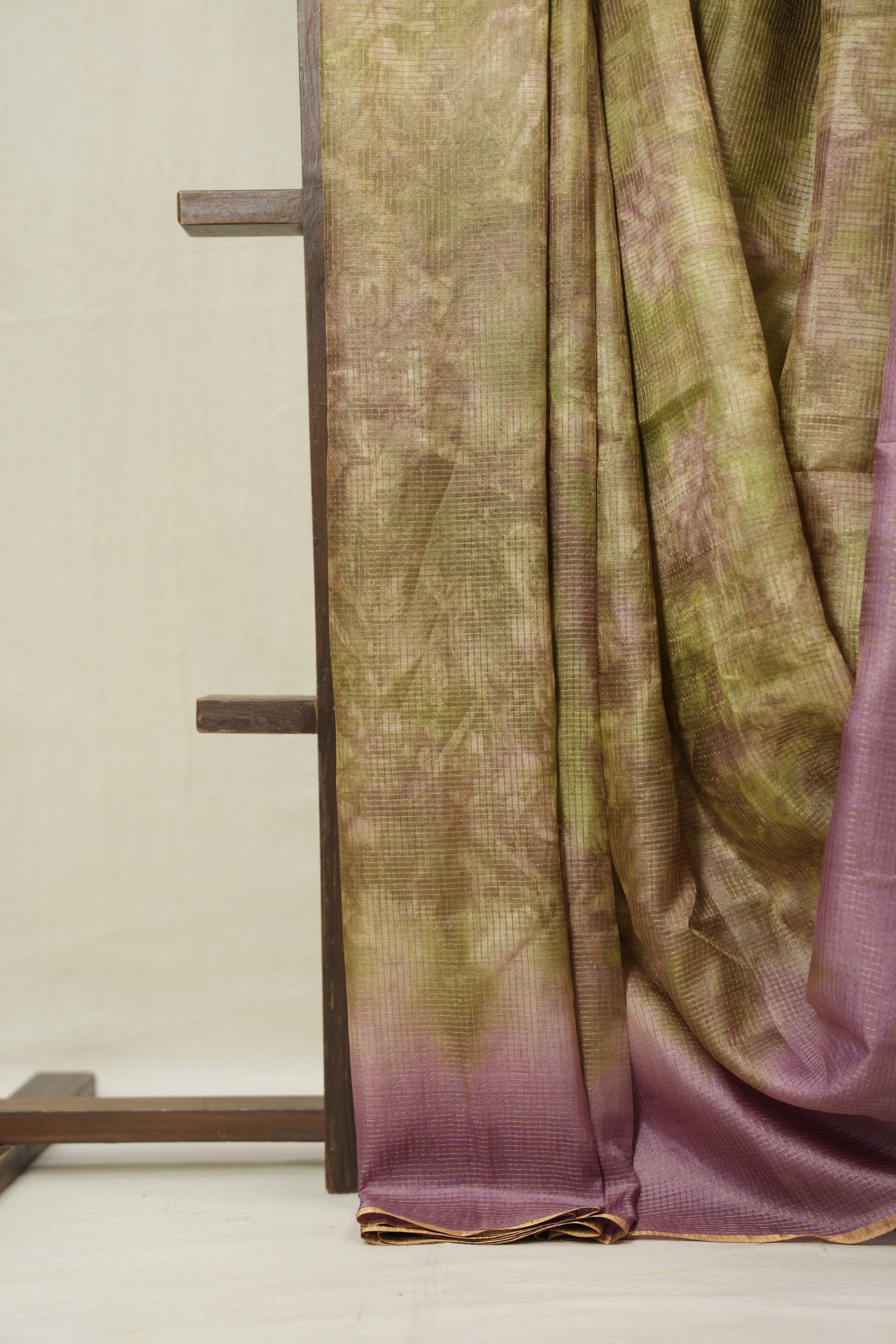Dusty Pink Multicolor Tussar Silk Saree - SRDPMTSS1763