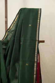 Green Maheshwari Saree - SRGMS655