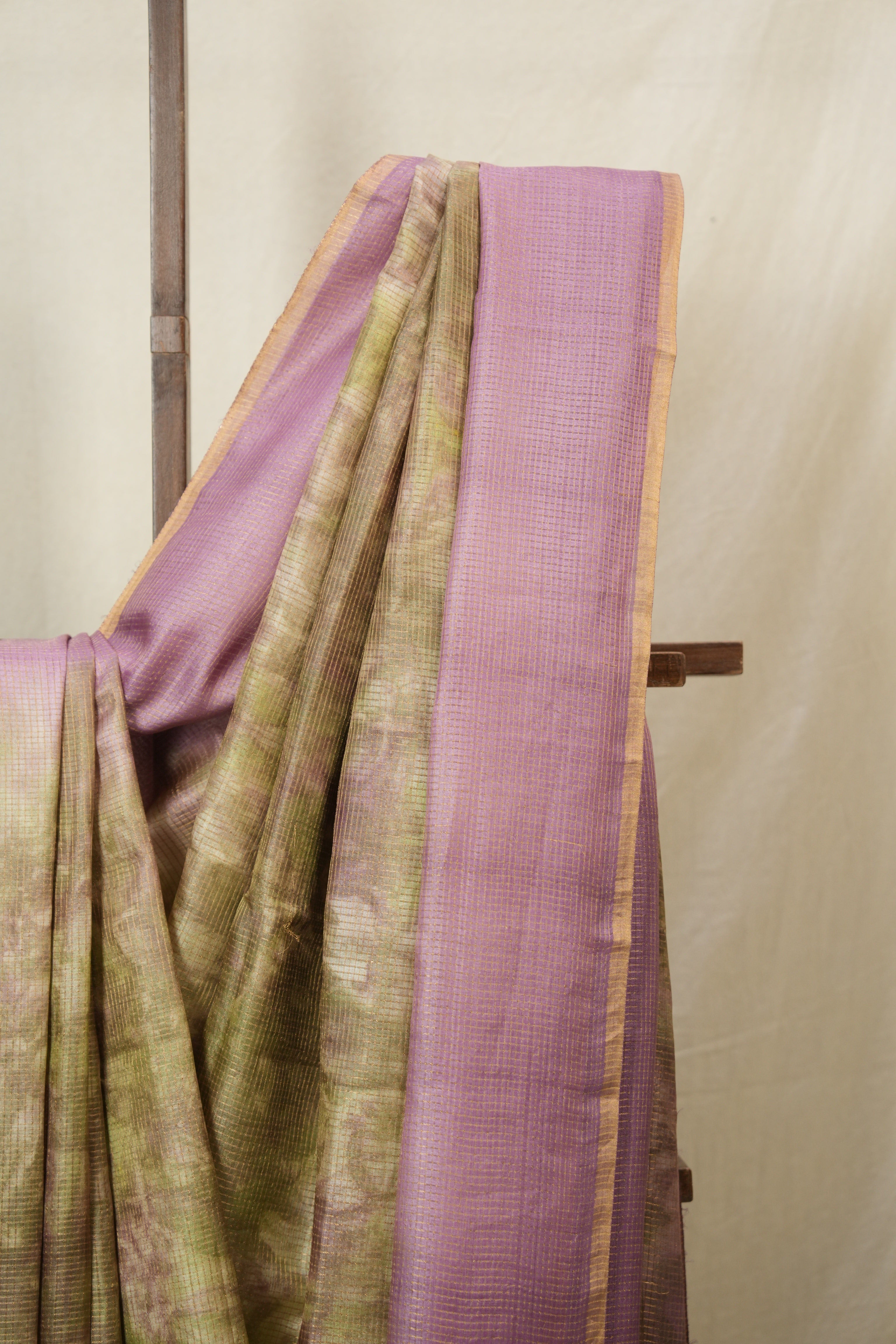 Dusty Pink Multicolor Tussar Silk Saree - SRDPMTSS1763